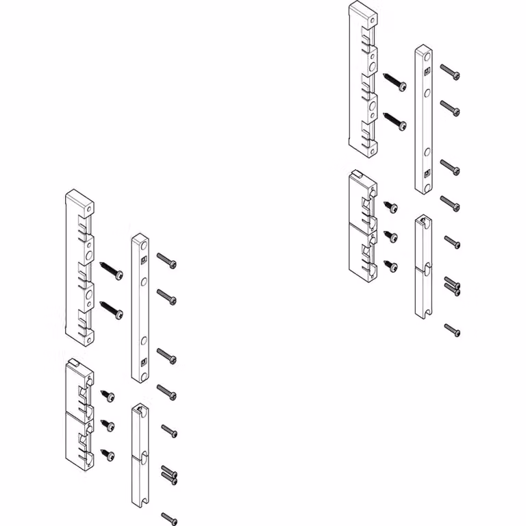 Modulo sbarra collettrice ABN piatto 1-2FB/3RE 60 mm per CU 12x5 - 30x10 mm, 5 poli, EBM 32 mm MFS23605