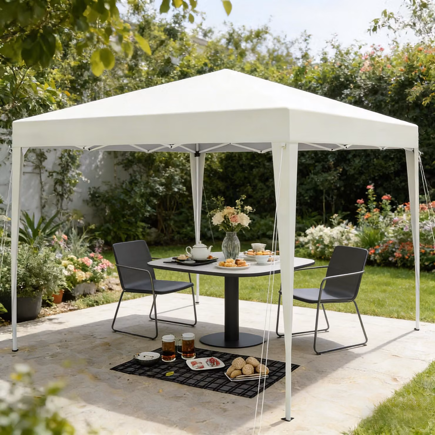Tenda pop-up per tetto, gazebo per feste con borsa da trasporto, gazebo portatile, per uso esterno (solo con gazebo)