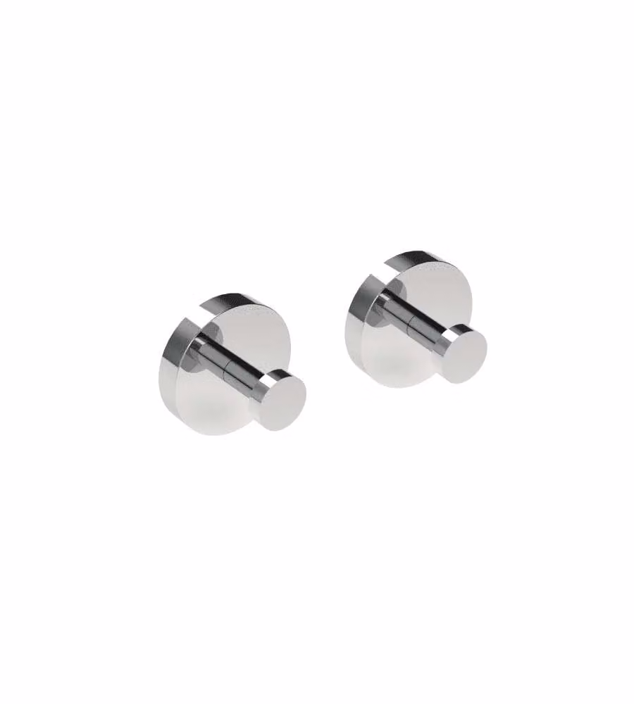 Metaform Appendiabito CLASS LUCIDA in acciaio inox grigio 5x5 cm