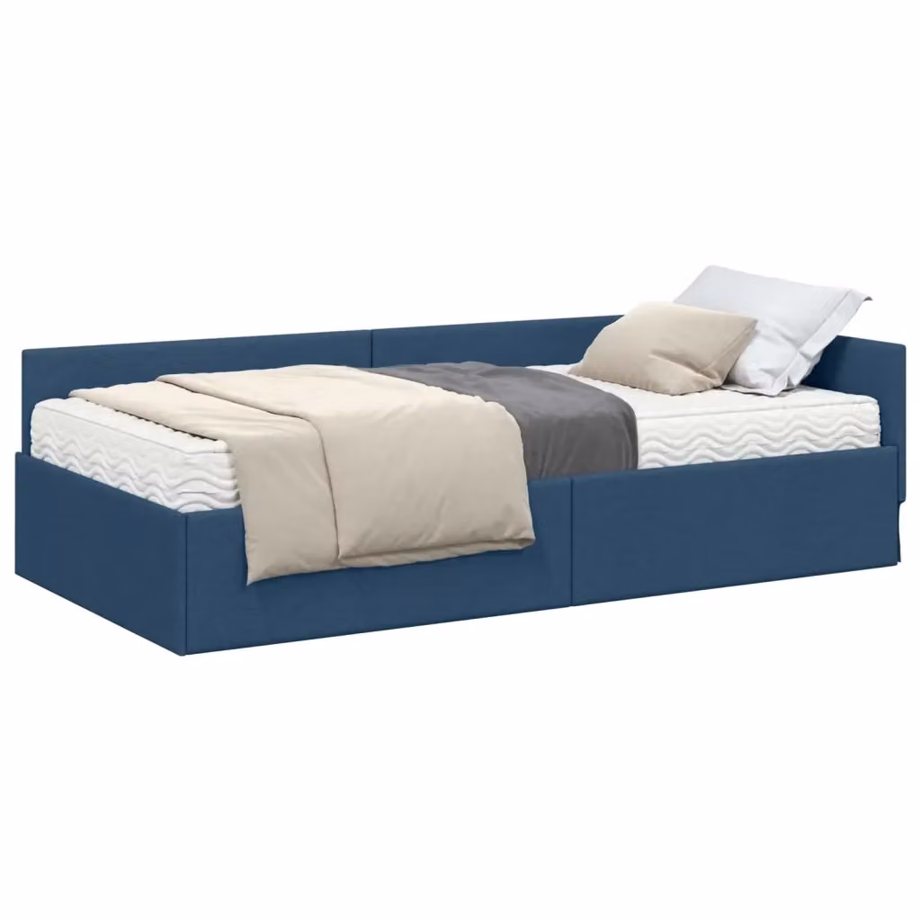 Set Letto Angolare con 2 Materassi in Schiuma vidaXL, Colore Blu, L/P: 80 x 200 cm – 2