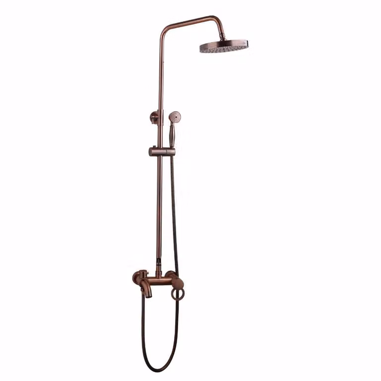 BATTERIA doccia KRAN retro rame CARLONA