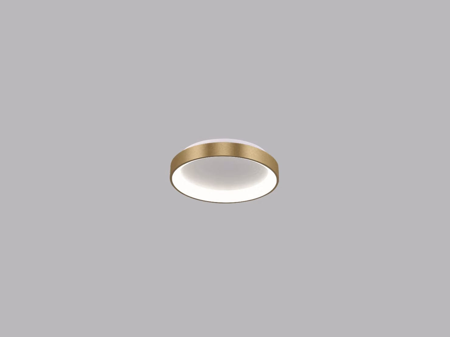 Apparecchio a soffitto BELLA SLIM CRI90 dimmerabile, Variante: oro, Ø 280 mm, 20 W, 3000/4000 K, DALI