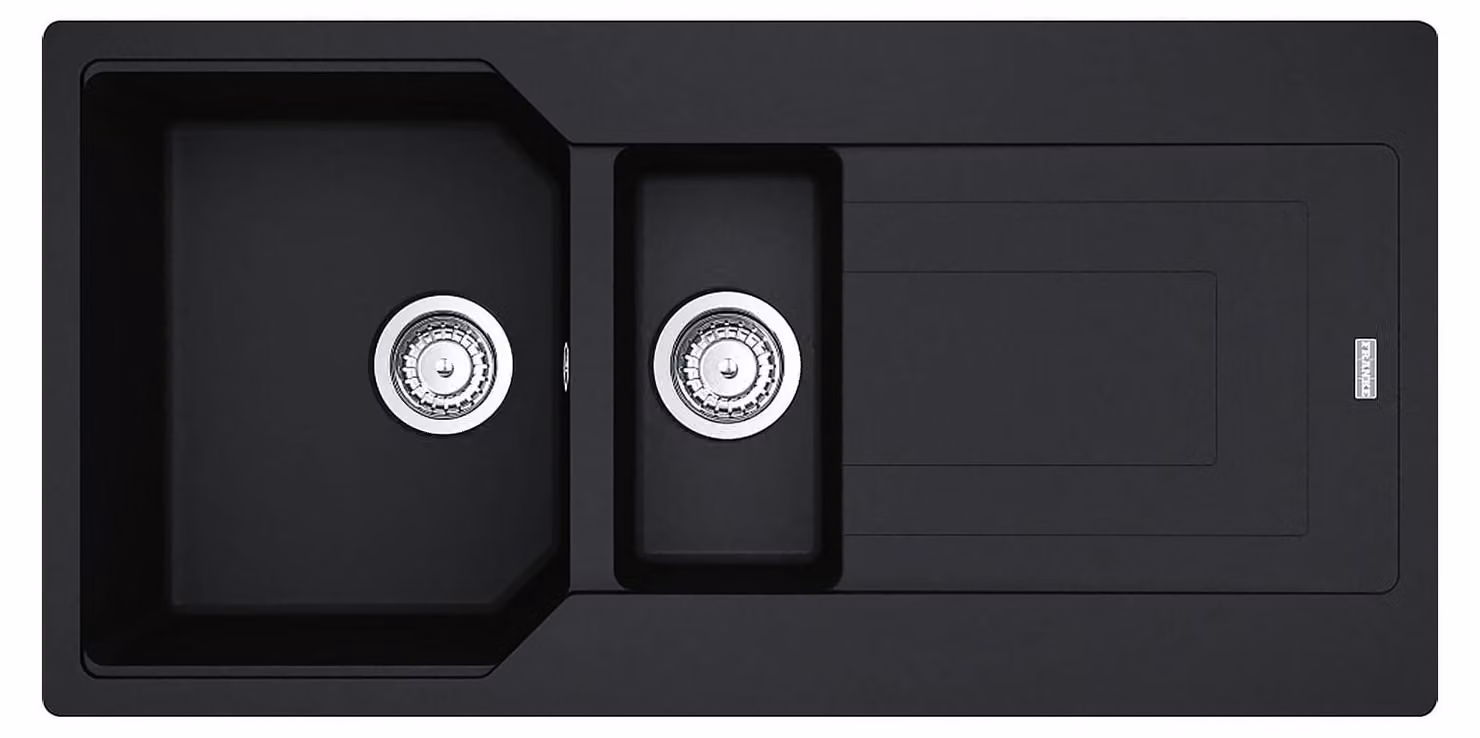 Franke URBAN UBG 651 lavello in design ONYX con sgocciolatoio / dimensioni del foro 980 x 480 mm / lavello in granito