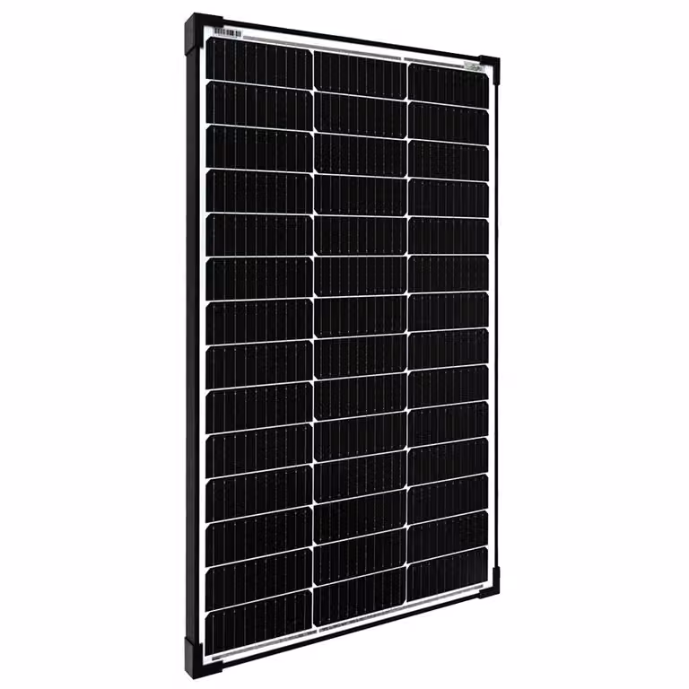 Offgridtec® MONO 100W V2 Pannello solare 23V Telaio nero
