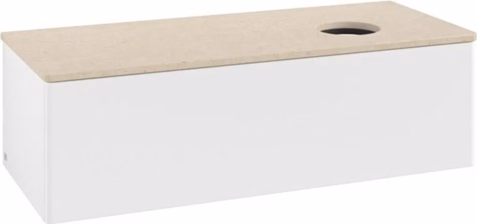 V&B Mobiletto senza struttura frontale, con illuminazione Antao 120x36x50cm, colore WBP botti