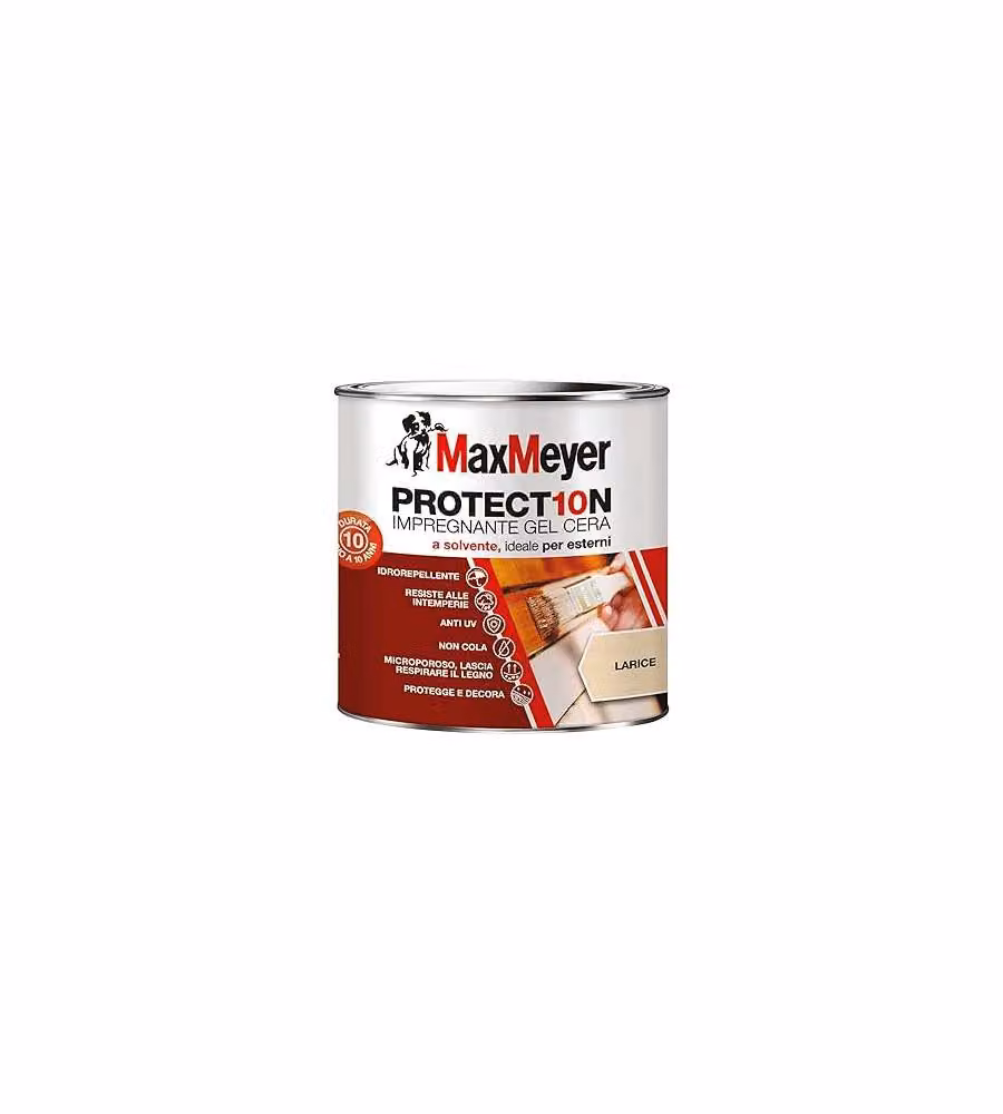MaxMeyer Impregnante a Solvente Larice 0,75 L - Protezione Legno Esterni