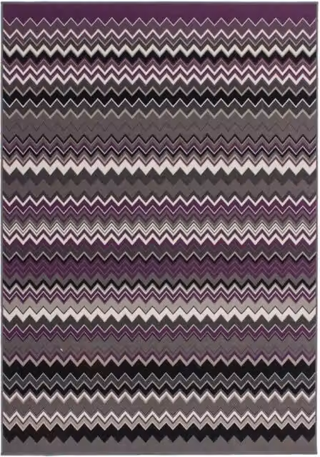 Tappeto a pelo corto Stella 700 con design geometrico a zig-zag Kendra Home multicolore