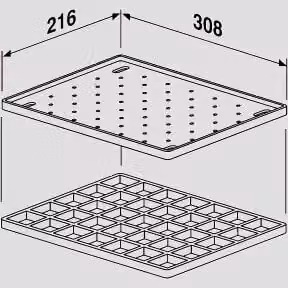 SANIT Ablageset für multiset anthrazit