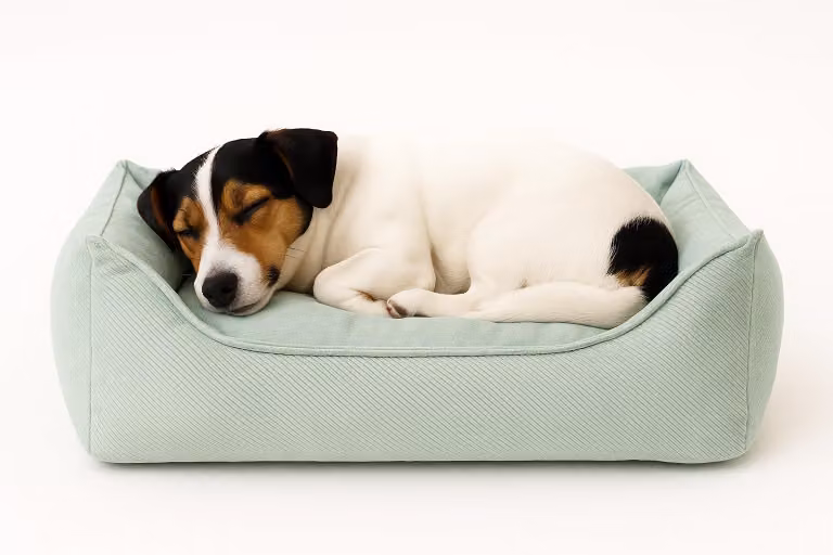 Lettino per cani Flamingo Baldar rettangolare verde, dimensioni: 65 x 50 x 20 cm