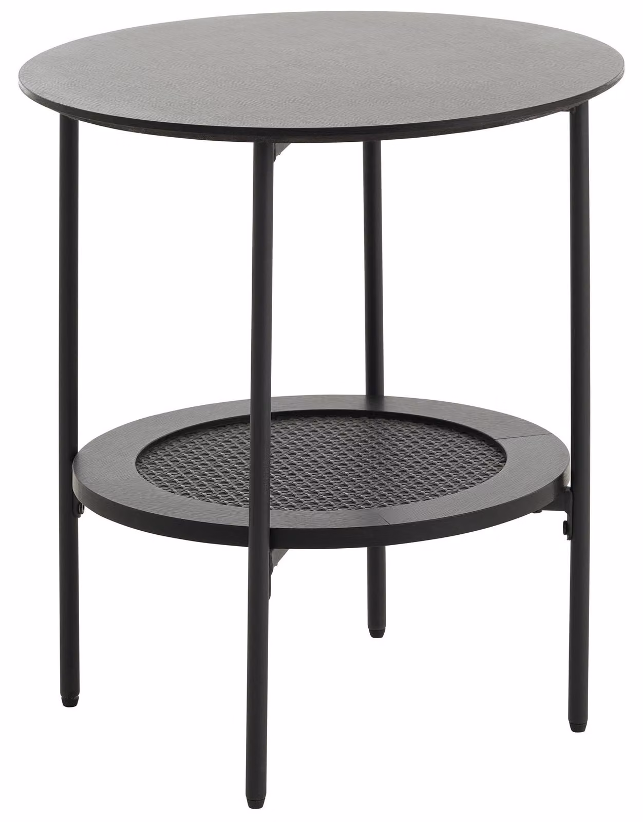 Selsey Mogest - Tavolino di servizio, legno di quercia nero, 50 cm