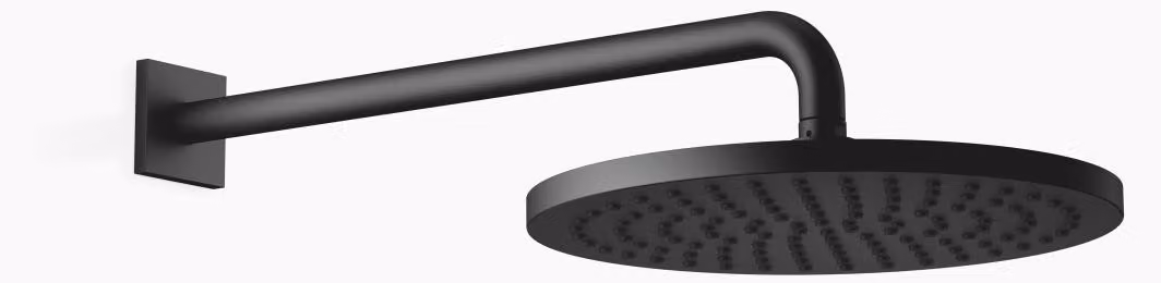 Douche de pluie Dornbracht avec fixation murale, saillie 450mm, Ø 300mm, flowReduce, 28678670-33, 28678670-33
