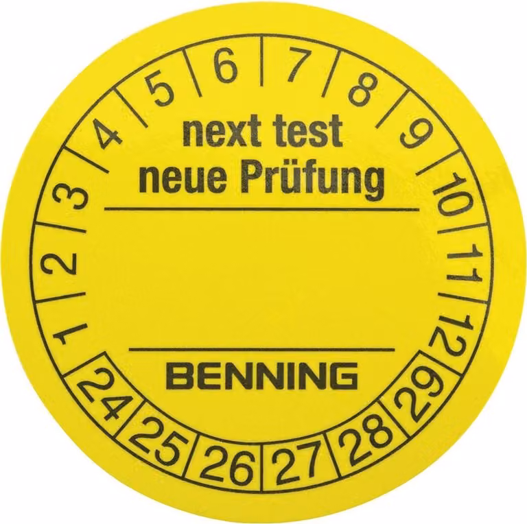 Prüfplakette Benning | 4014651562127