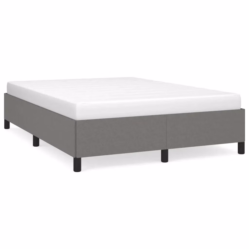 Struttura Letto Giroletto Design Mania in Tessuto Grigio Scuro L: 140 cm, P: 190 cm, H: 35 cm – 2
