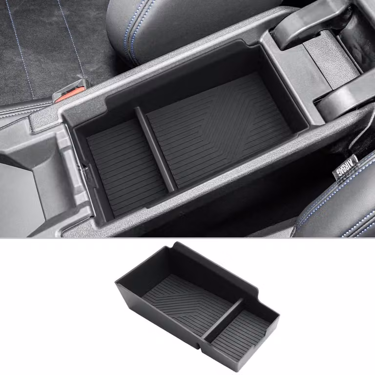 Contenitore portaoggetti per console centrale, compatibile con BMW Serie 1 F70 / Serie 2 F74, modelli 2025 e 2026, colore nero