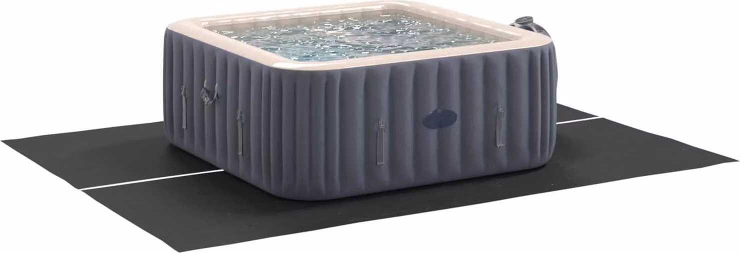 Telo per Fondo Piscina Regolabile Nero 300 x 220 x 0,1 cm