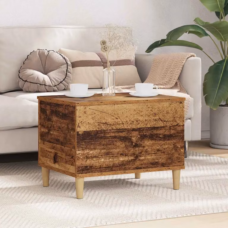 Armadio da notte vidaXL in legno effetto rustico marrone L 60 cm x P 44,5 cm x H 45 cm