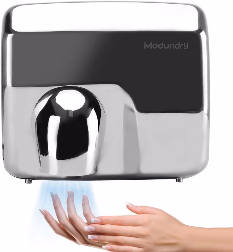 Asciugamani elettrici automatici ad alta velocità, in acciaio inossidabile, da 2300 W, da montare a parete, ideali per bagni pubblici, con un tempo di asciugatura di 8-10 secondi