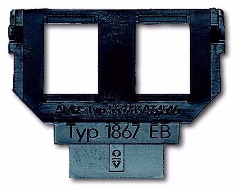 Base Busch-Jaeger per il 1758... f. Martinetto mod. 2x6u.8p 1867 EB
