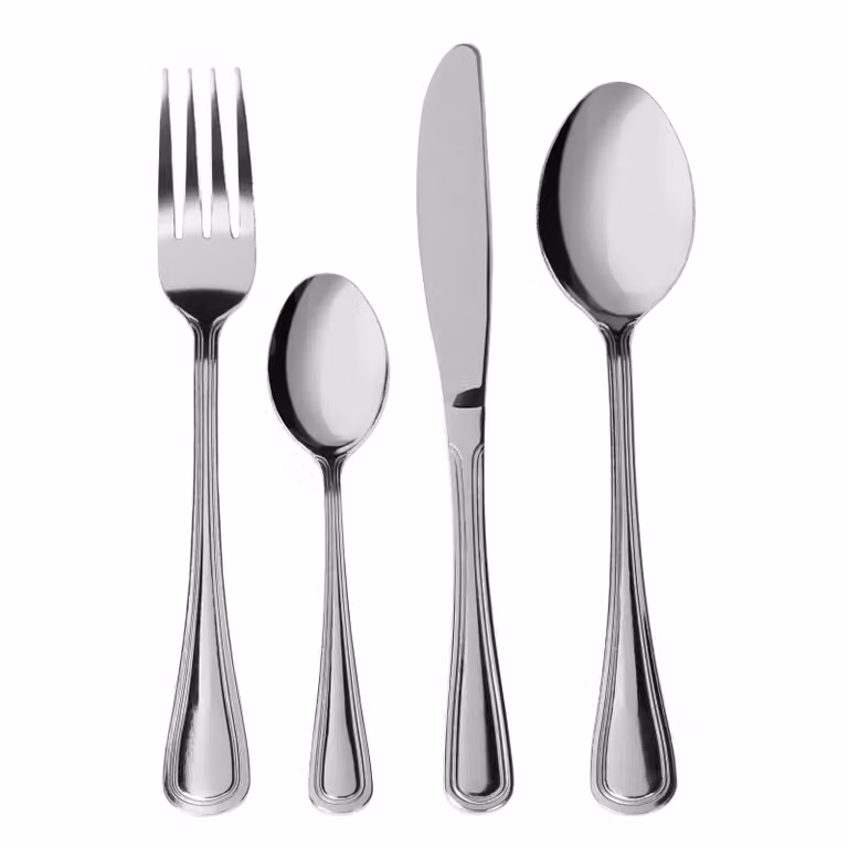 Gusto Casa Servizio posate Linea Bluma in acciaio inox color argento, 24 pezzi