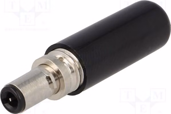 1 connettore femmina 5,5/2,5 mm per alimentazione CC con sistema di blocco, serie 1634 01