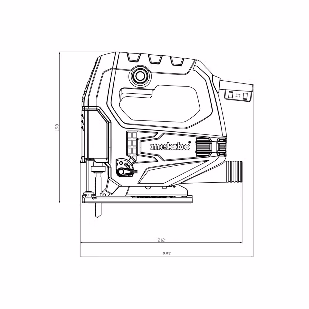 Seghetto alternativo Metabo 450W con capacità di taglio 65mm in legno e 6mm in acciaio multicolore – 2