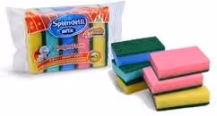 Set di 6 spugne Heavy Duty Splendelli colori assortiti