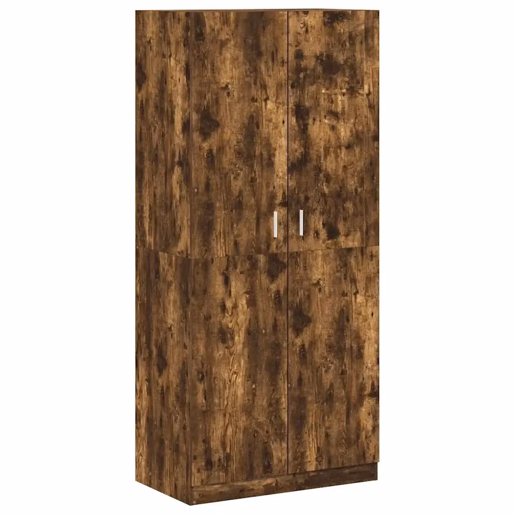 Armadio moderno vidaXL in legno rovere color marrone con ante a battente L/P/H: 90 x 52 x 200 cm – 2