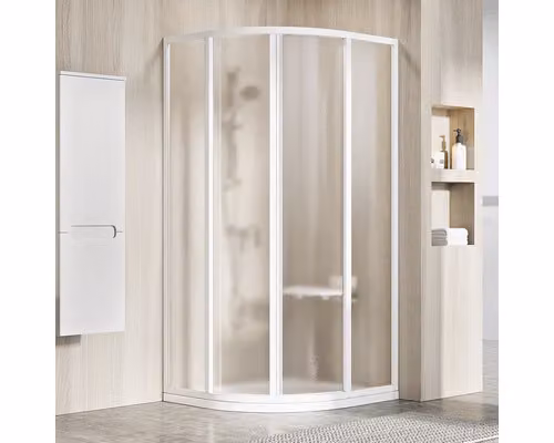 Cabina doccia RAVAK SKCP4-90 195 a doppia anta bianco+grape 3117O102ZG