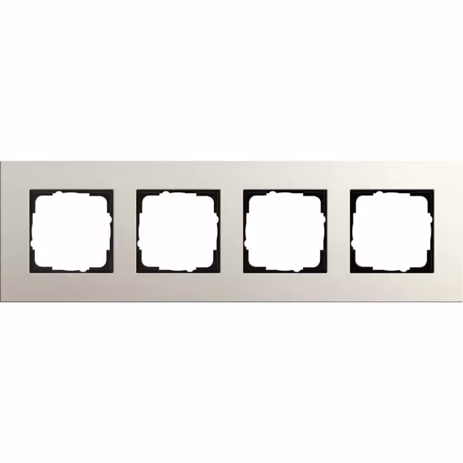 Gira 0214220 Cornice di copertura quadrupla Gira Esprit Lin.Mplx. Grigio chiaro