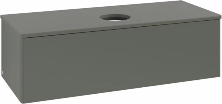 V&B Mobiletto senza struttura frontale, con illuminazione Antao 120x36x50cm, WBP Lac, lea gre. m Lac