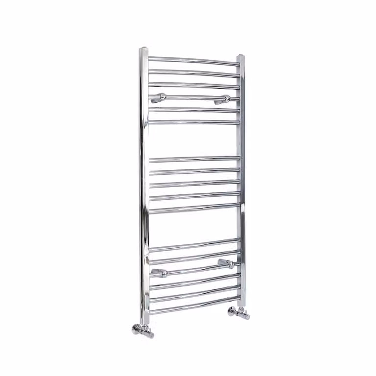 Scaldasalviette di Design Cromato - Termoarredo Bagno Curvo - 1200 x 600mm - 360W - Kent