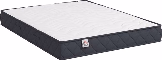 Materasso HOMCOM a 2 posti con imbottitura in memory foam e schiuma a onde, bianco o grigio, L/P: 140 x 190 cm
