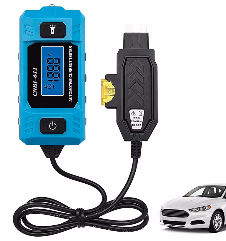 Amperometro per auto, ad alta precisione e con display LCD
