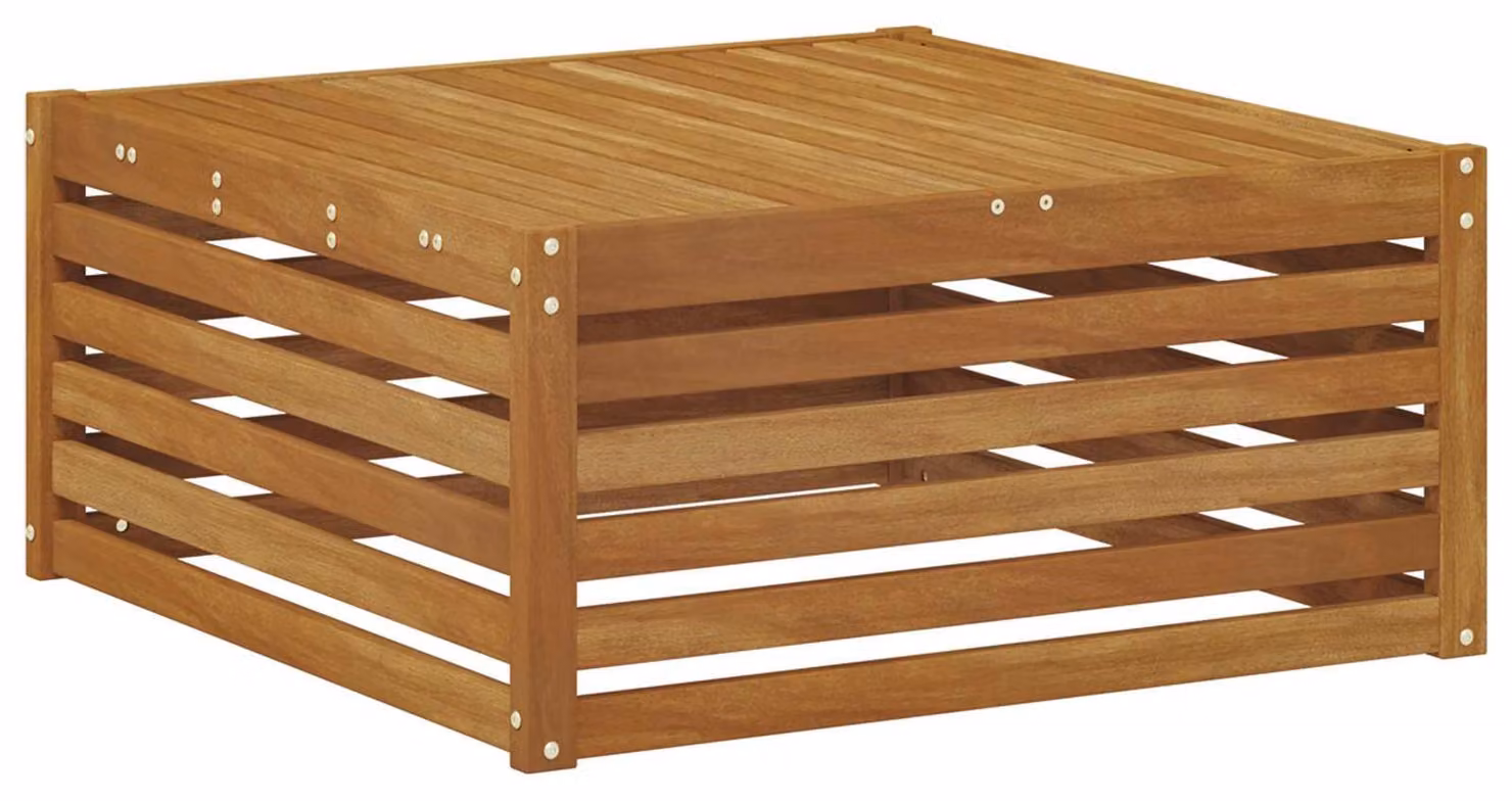 Tavolo da Esterno Legno di Acacia Massello Naturale