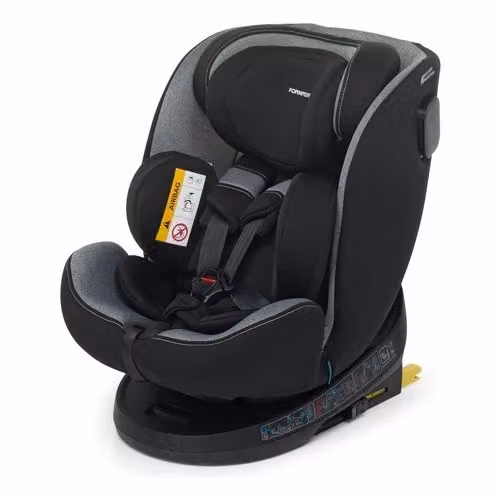 Seggiolino auto girevole 360 Foppapedretti Circle Dual Fix I-Size per altezza 40-150 cm, Nero – 2
