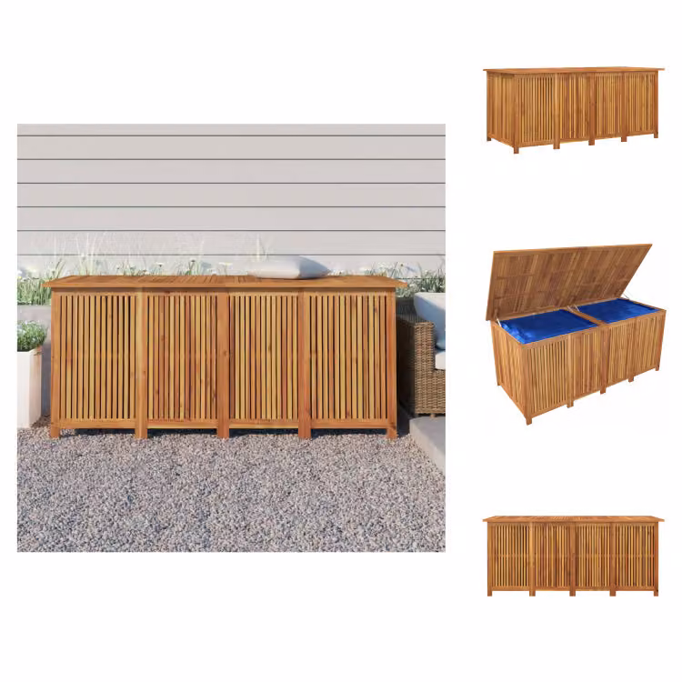 vidaXL Cassetta da giardino 175x80x75 cm in legno massiccio di acacia - Cassette da giardino