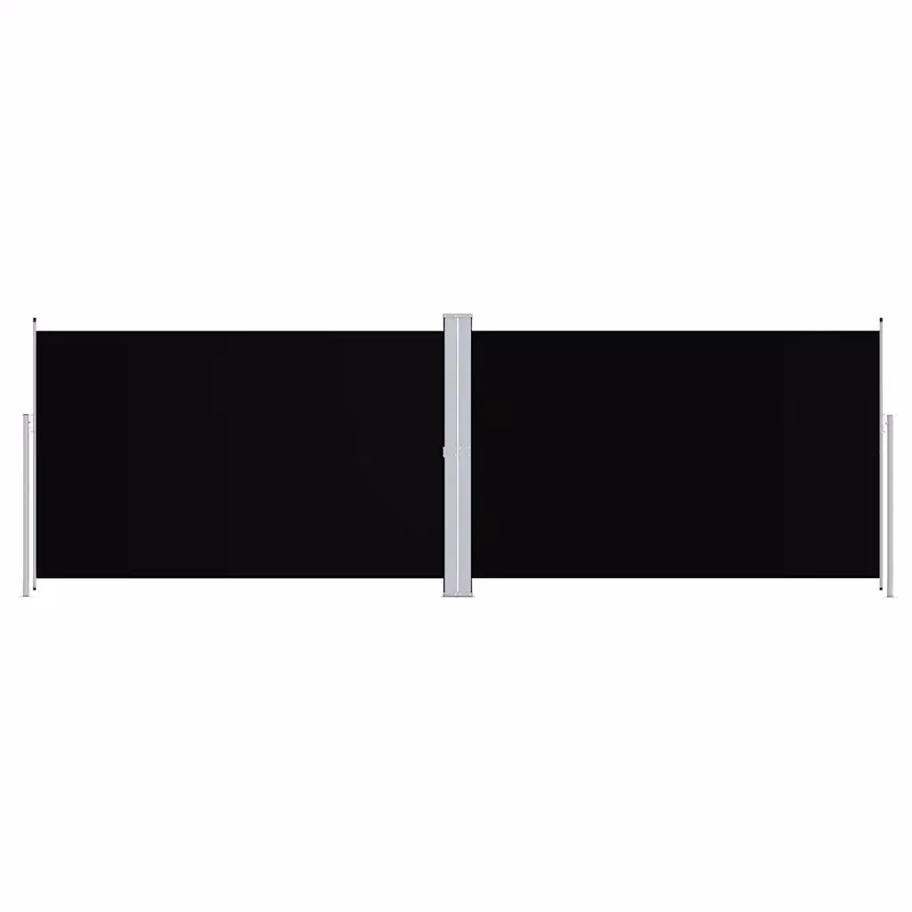 Tenda da sole laterale retrattile vidaXL in poliestere nera L: 600 cm, H: 200 cm – 2