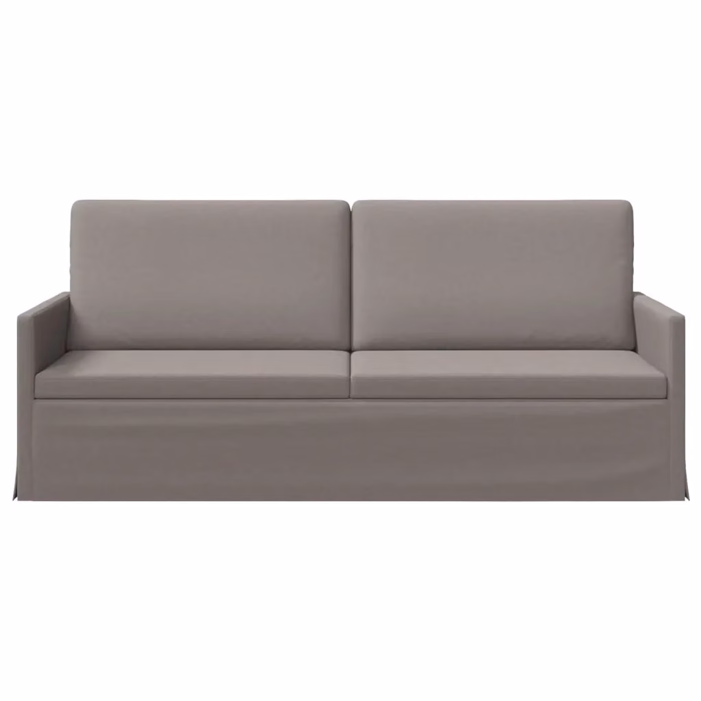 Divano moderno rivestito in tessuto vidaXL per soggiorno, L: 190 cm, P: 81 cm, H: 82 cm, Grigio/Beige – 2