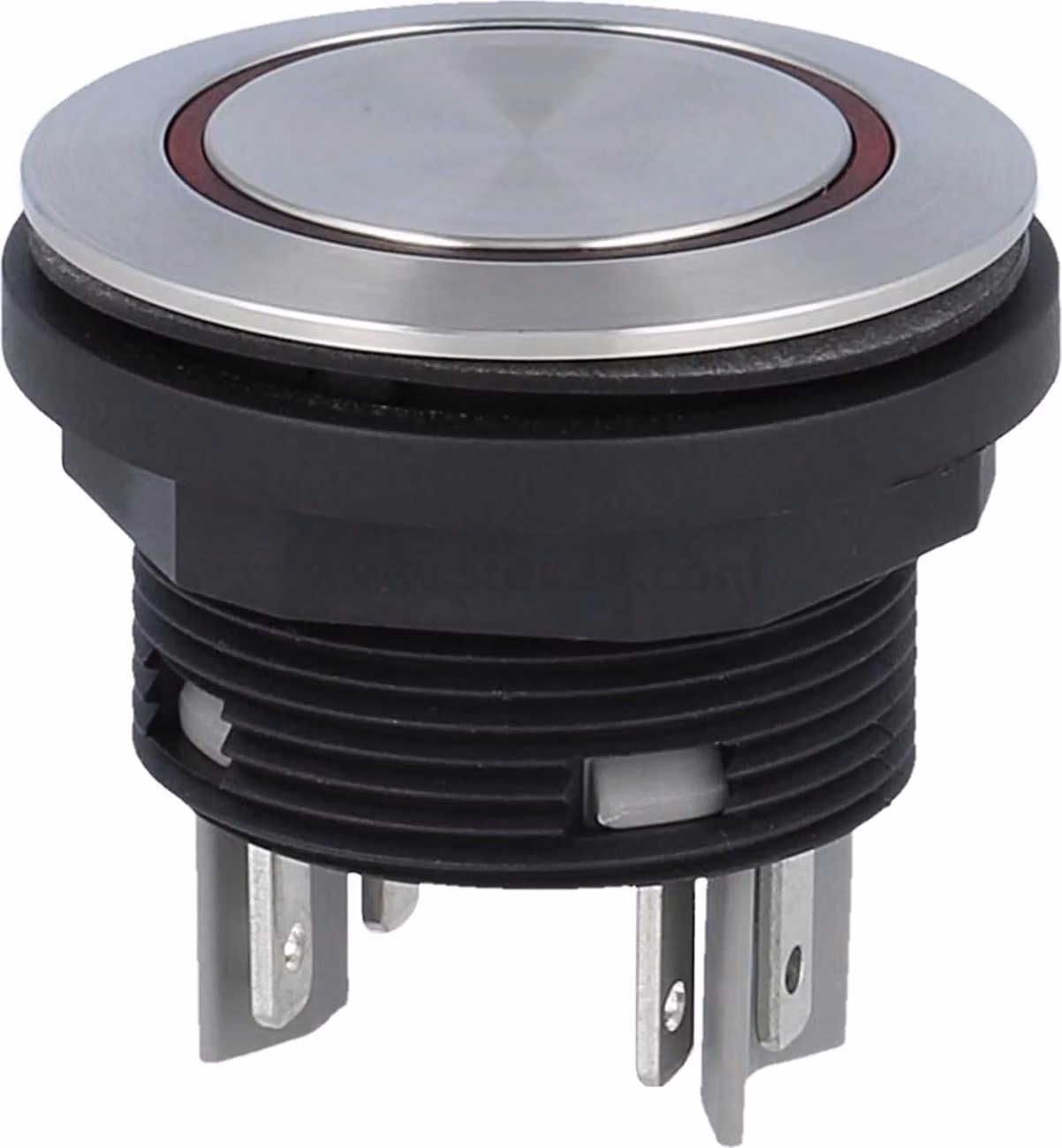Georg Schlegel Pulsante con illuminazione ad anello, illuminabile 2S, rotondo, connettore piatto SHORTRON 2,8 mm x 0,8 mm - 1 pezzo