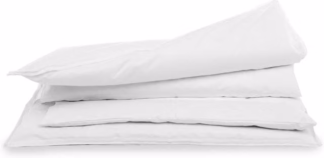 Cuscino DaunenStep con nucleo in Perla Piuma bianca, regolabile in altezza e con rivestimento rimovibile