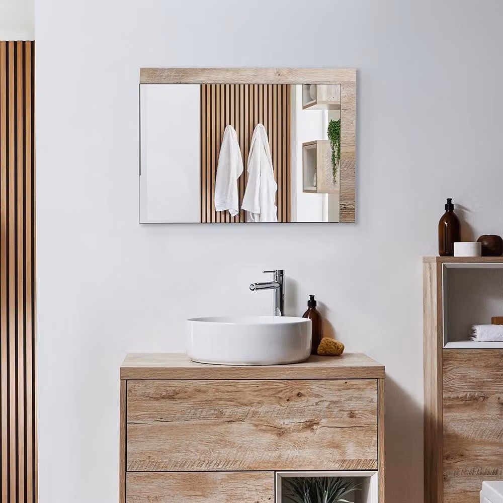 Specchio Bagno Rovere Chiaro 500 x 700mm - Hoxton
