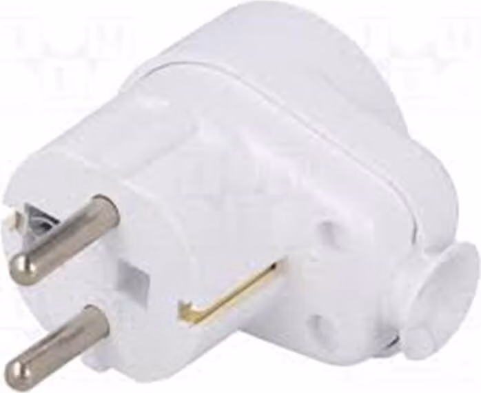 Forcella 230V bianco con presa continua WT-16U/G