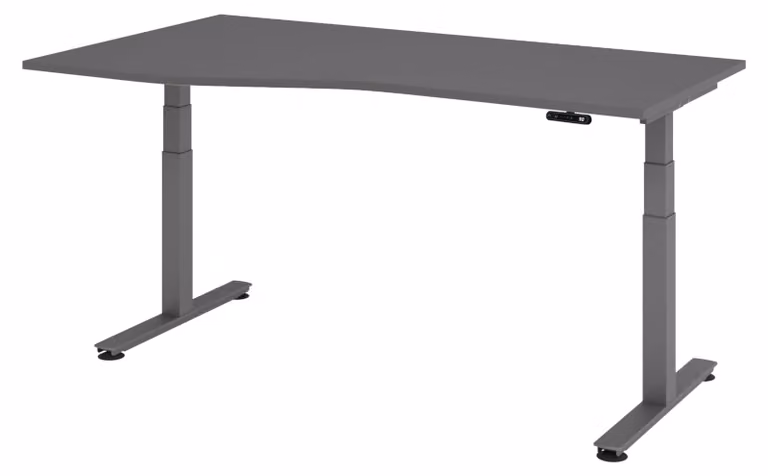Scrivania elettrica bümö XDSM - Decorazione: grafite, struttura: grafite, dimensioni: 180 x 100 cm