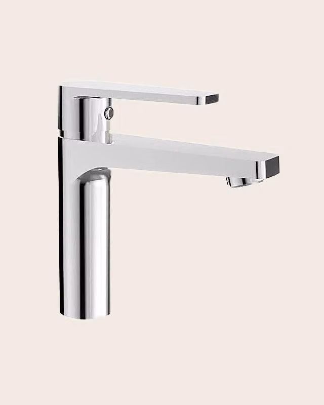 Miscelatore lavabo monocomando in ottone cromato Bridge