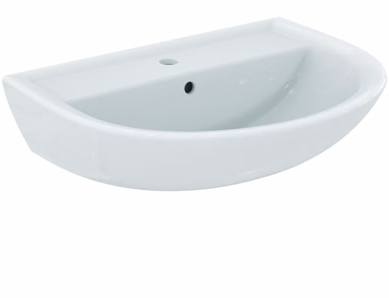 IS Eurovit lavabo, 1 lavabo, con vasca, 650x495x180mm, bianco