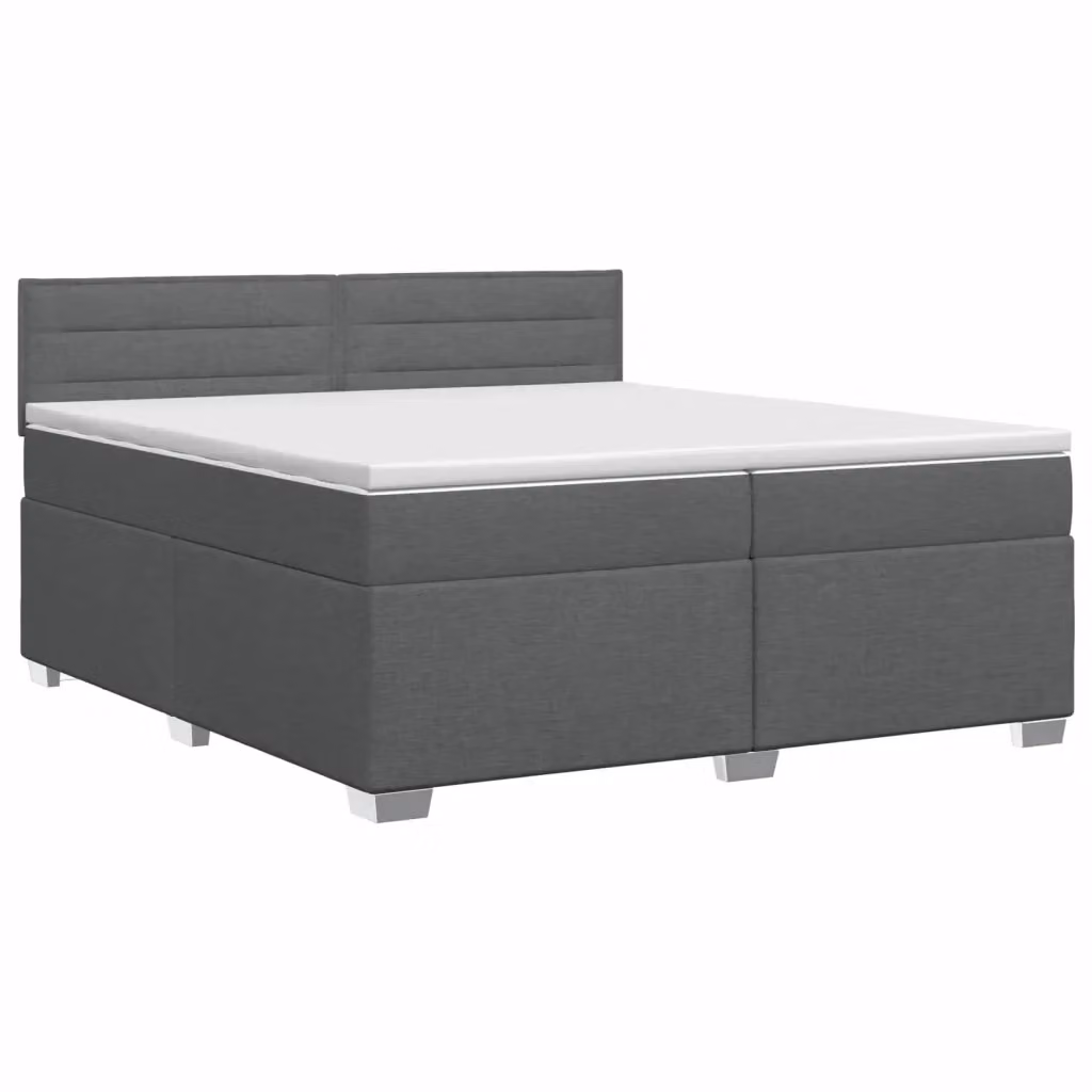 Letto box spring con materasso ibrido vidaXL Grigio, L/P: 200 x 200 cm – 2