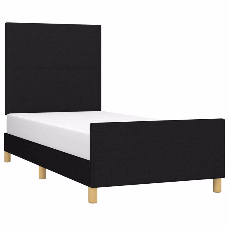 Giroletto senza Materasso Nero 80x200 cm Tessuto