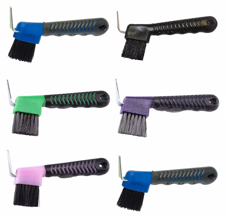 Omgoods - Set di 6 utensili per la cura degli zoccoli dei cavalli, con manici ergonomici antiscivolo