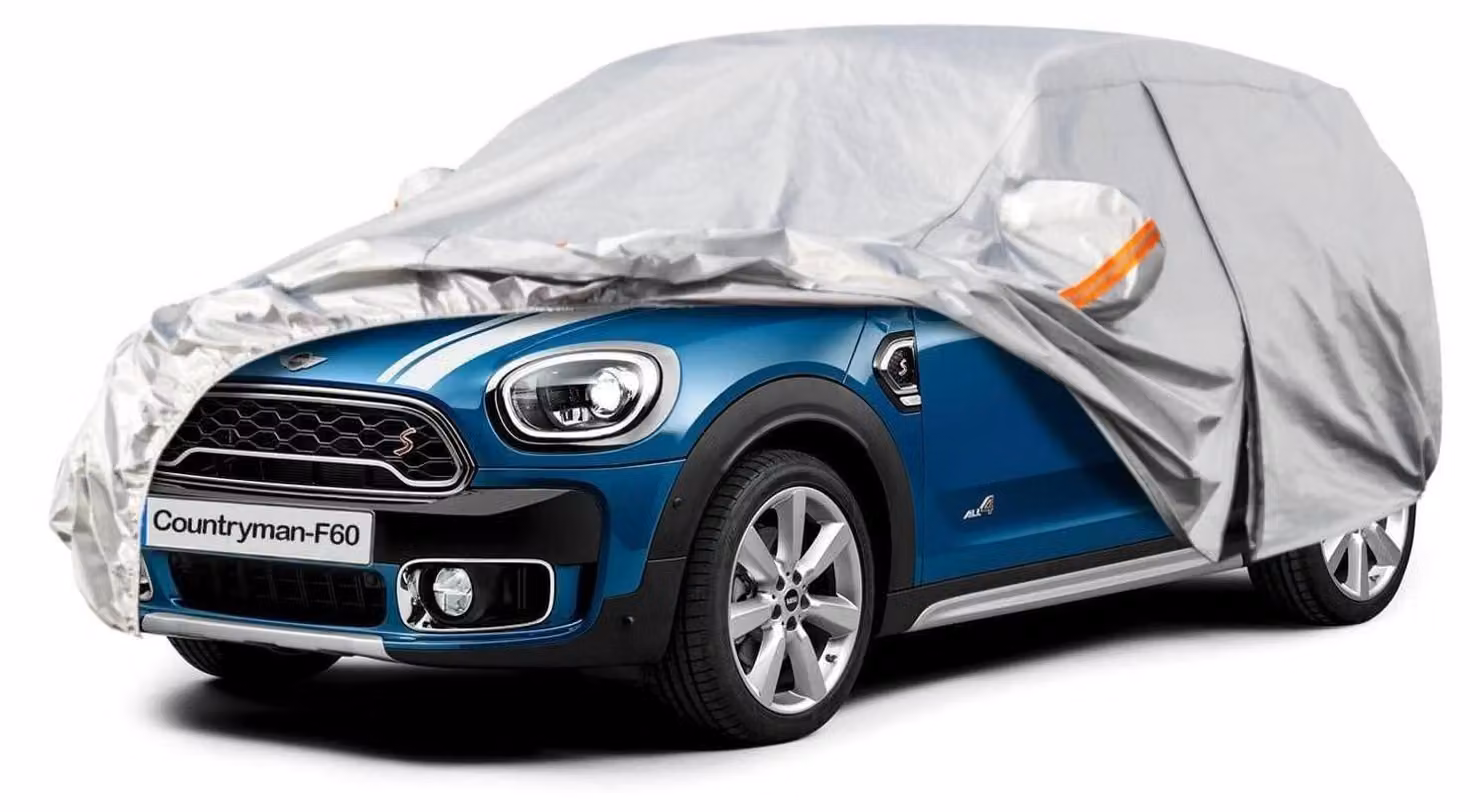 Copertura impermeabile e traspirante per auto, compatibile con Mini Countryman F60 dal 2017 al 2022, colore argento