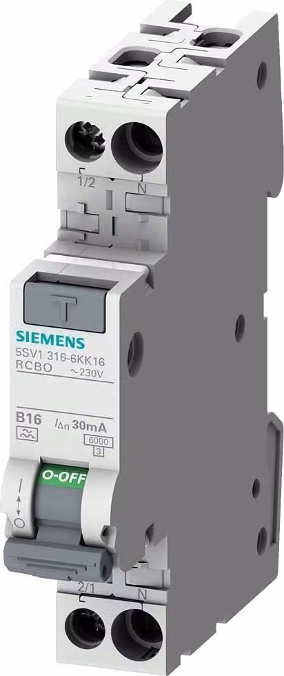 Siemens Dig.Industr. Interruttore FI/LS compatto 5SV1316-4KK06 5SV13164KK06